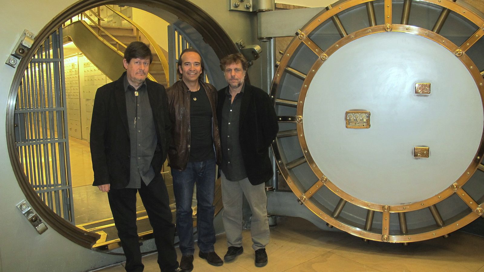 Ramón Arroyo, Álvaro Urquijo y Jesús Redondo en el Instituto Cervantes de Madrid