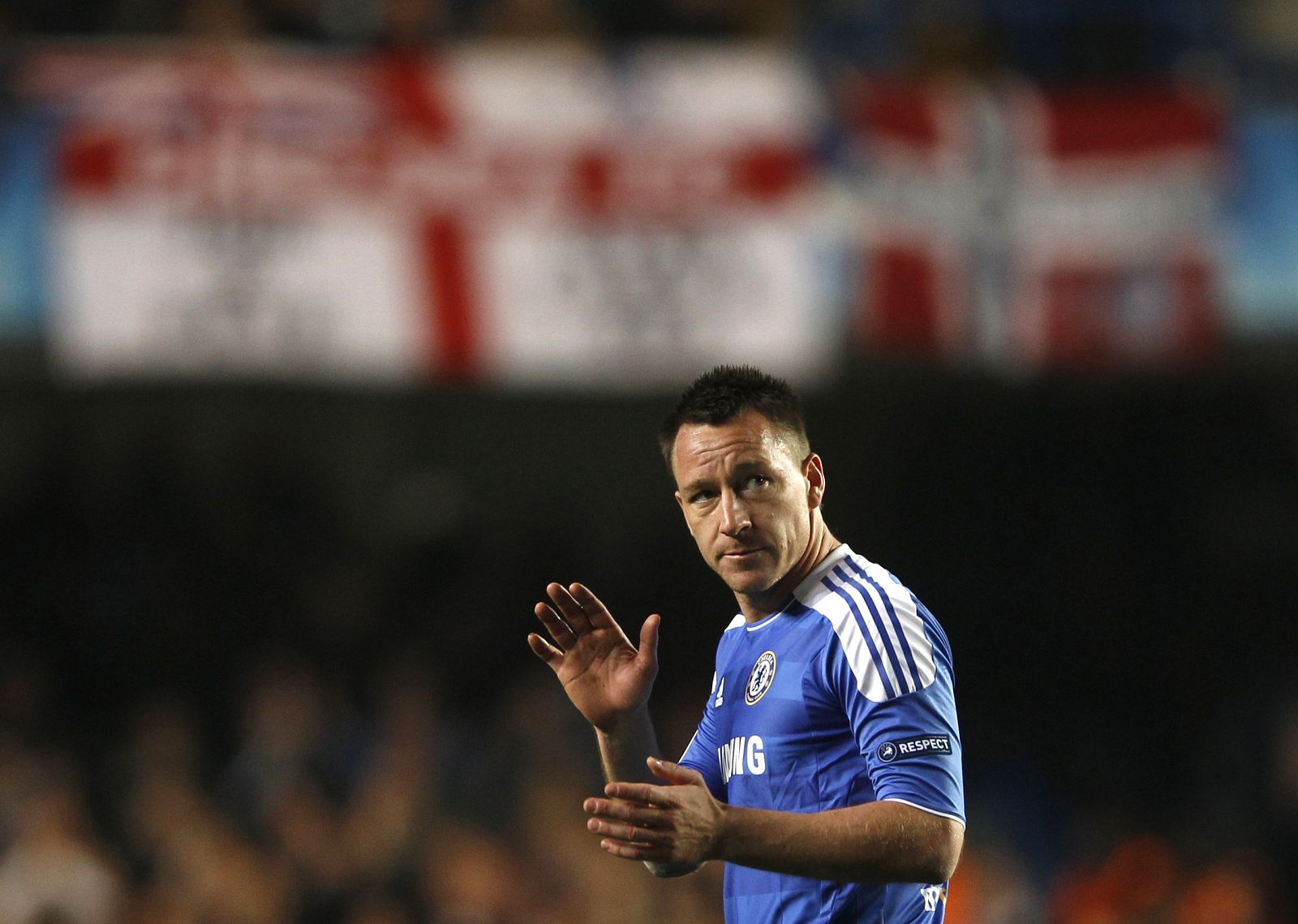 John Terry, en el partido de Champions contra el Benfica