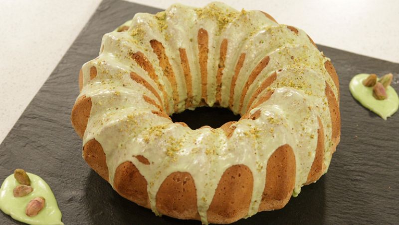 Bizcocho de pistachos y pasas
