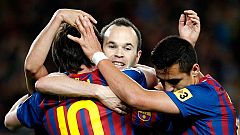 El Barcelona arrolla al Getafe y duerme a un solo punto del Madrid