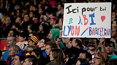 El Camp Nou ovacionó a Abidal en el minuto 22