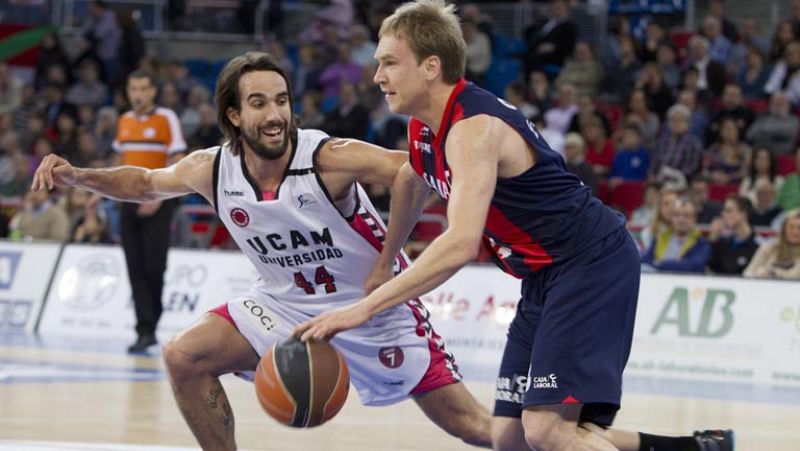 El Caja Laboral vence  al UCAM Murcia (71-65) y el Blu:sens derrota al Gran Canaria (65-45)