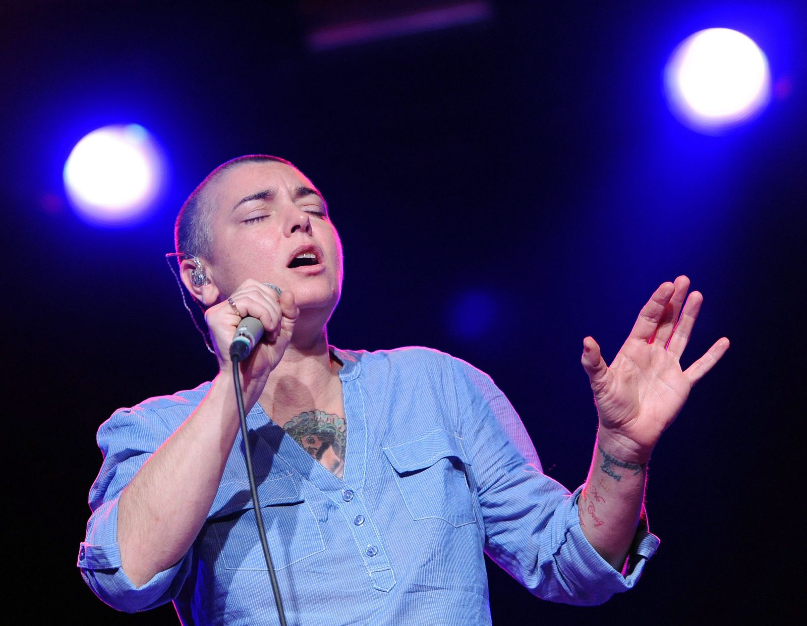 La cantautora irlandesa Sinead O'Connor