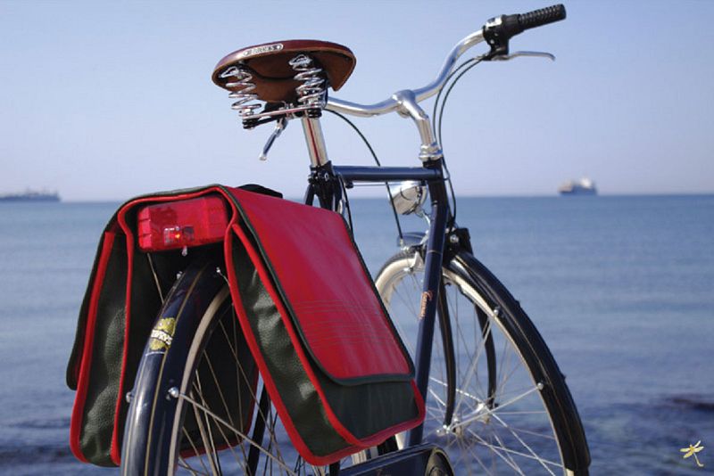 Alforjas para bicicleta que se transforman en bolso