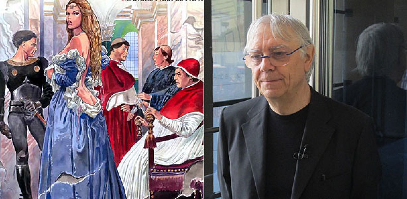 Ilustración de 'Los Borgia' y Milo Manara en el Salón del Cómic de Barcelona