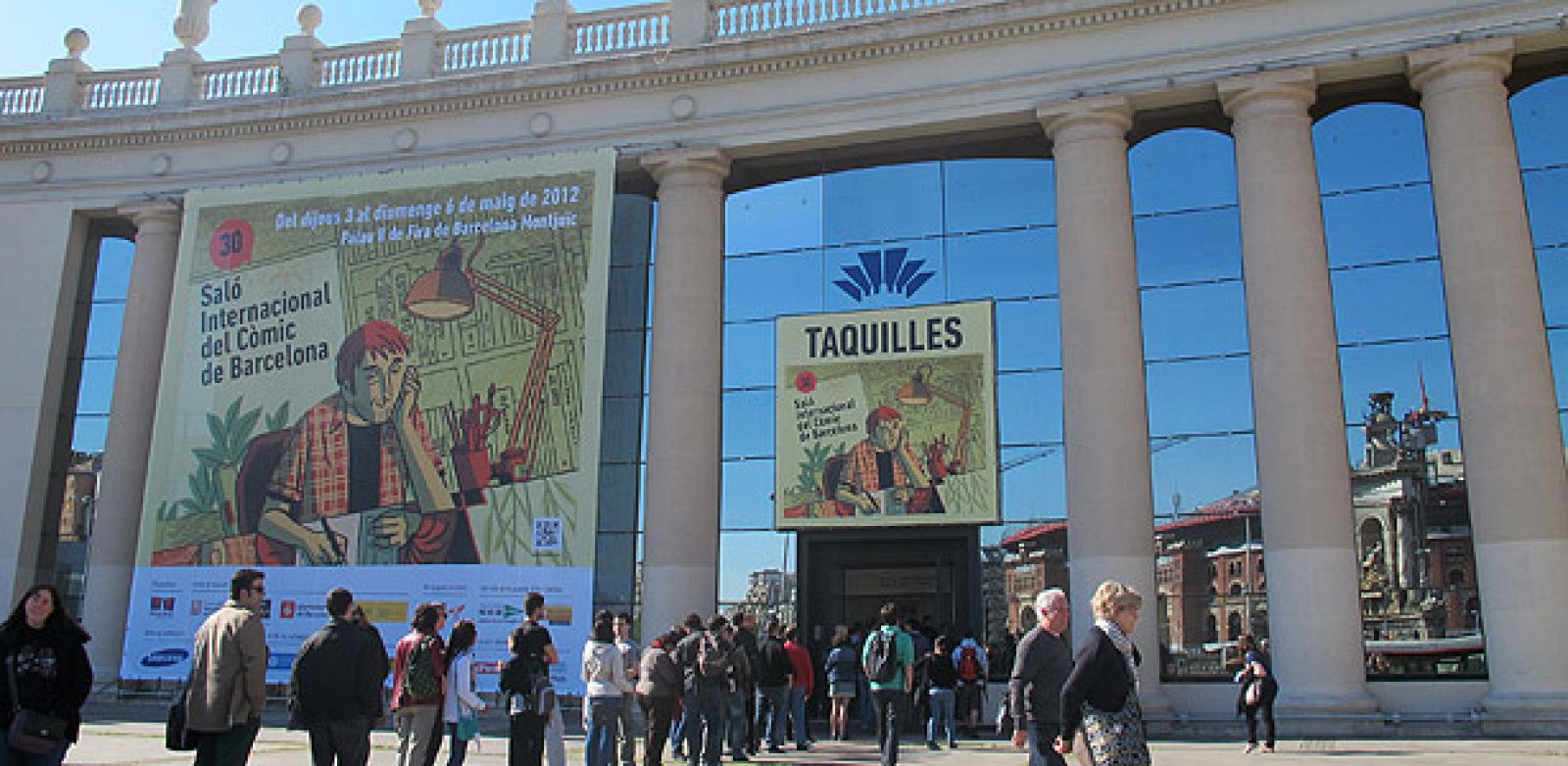 Las largas colas han sido una de las constantes de este XXX Salón del cómic de Barcelona