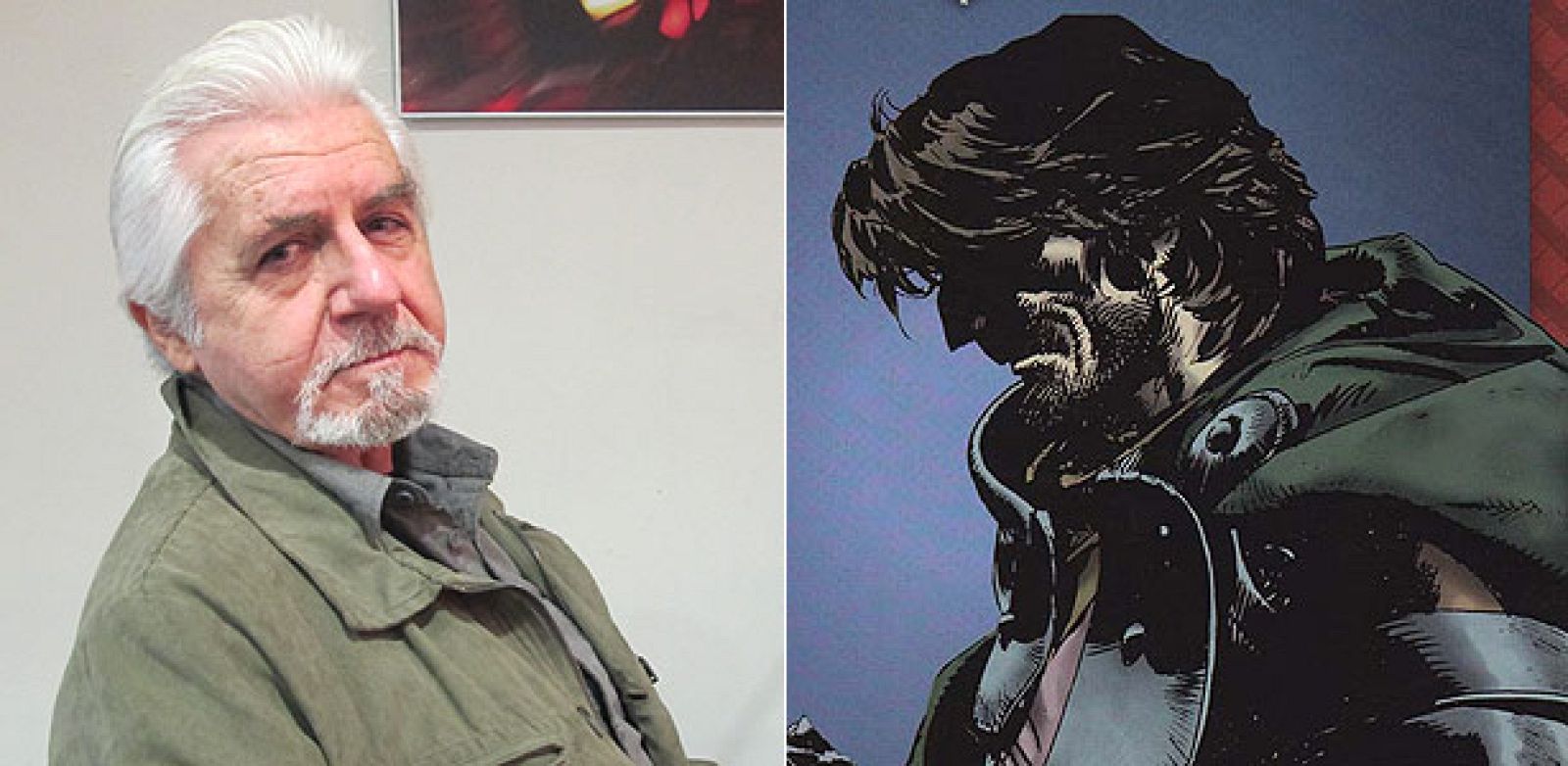 Enrique Breccia y una de sus creaciones más conocidas, 'Avrack'