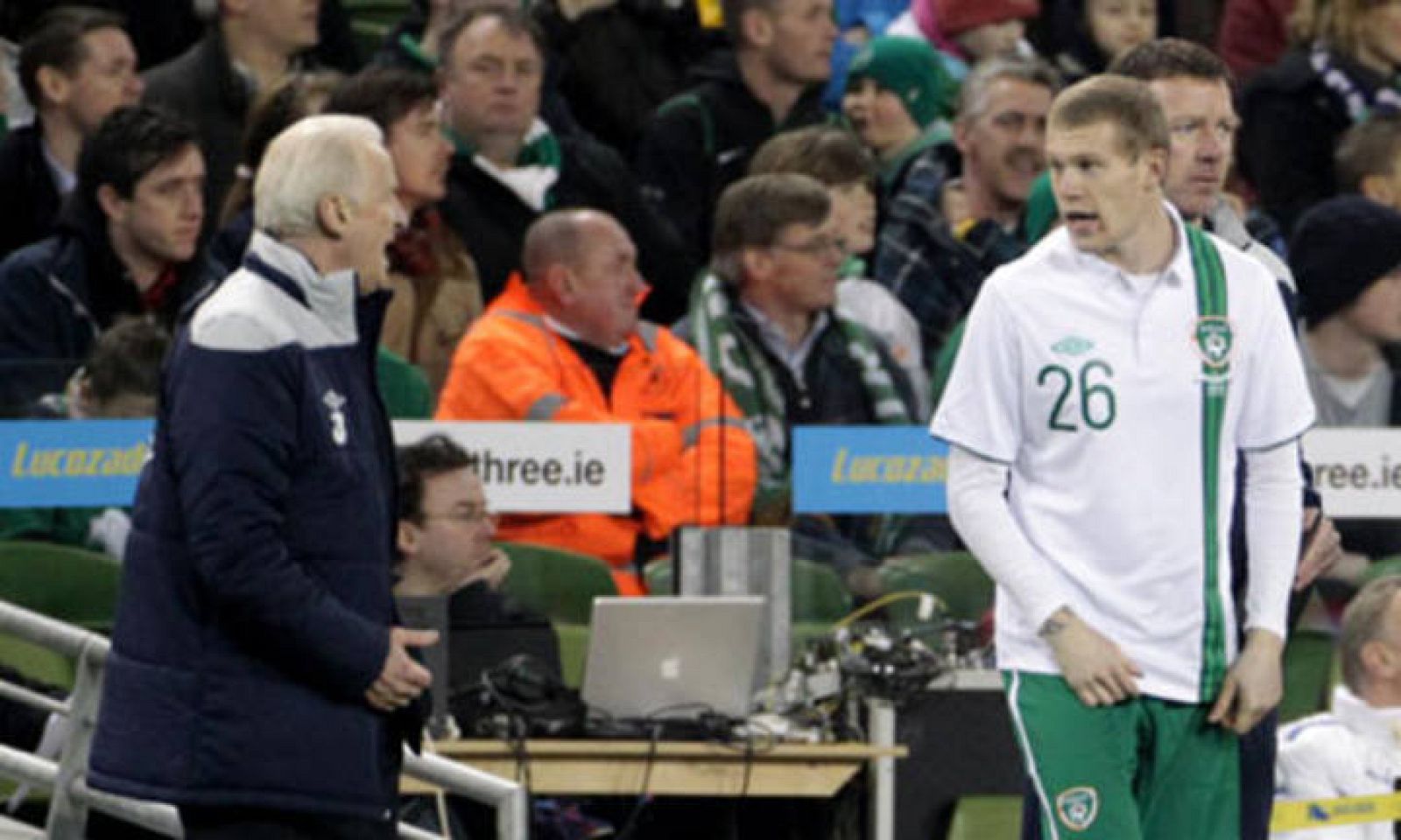 Giovanni Trapattoni y James McClean