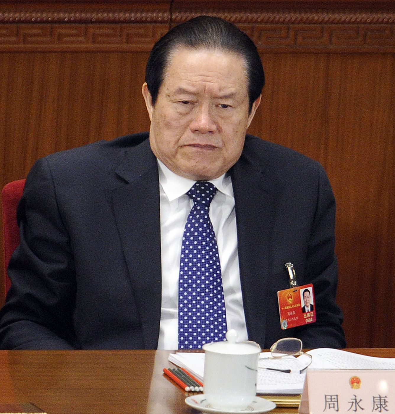 Imagen de Zhou Yongkang, jefe de seguridad del Gobierno y supuesto aliado del dirigente purgado Bo Xilai