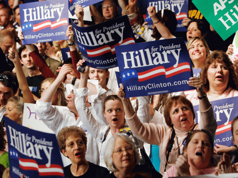 El voto blanco da una amplia victoria a Clinton en Virginia Occidental