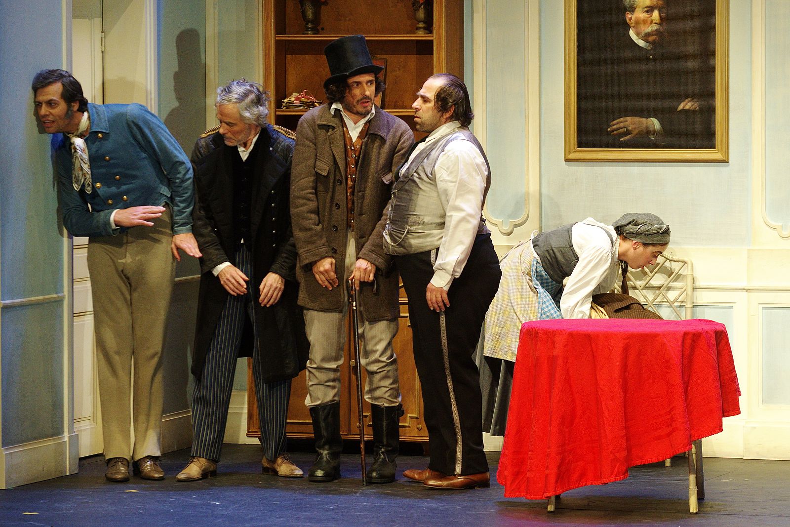 Una escena del montaje de esta sátira social en forma de vodevil