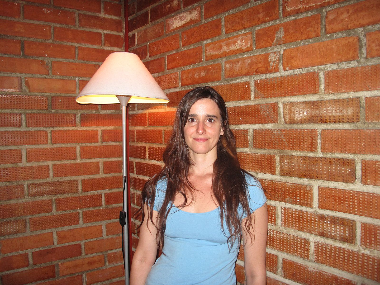 Fernanda Orazi este martes en la Sala Cuarta Pared durante la entrevista concedida a RTVE.es