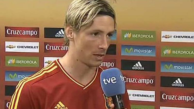Fernando Torres: "Espero llegar a la final solo por detrás de Villa y Raúl"