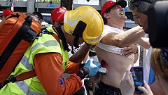 Dos detenidos y 14 heridos en la manifestación en defensa de la minería del carbón