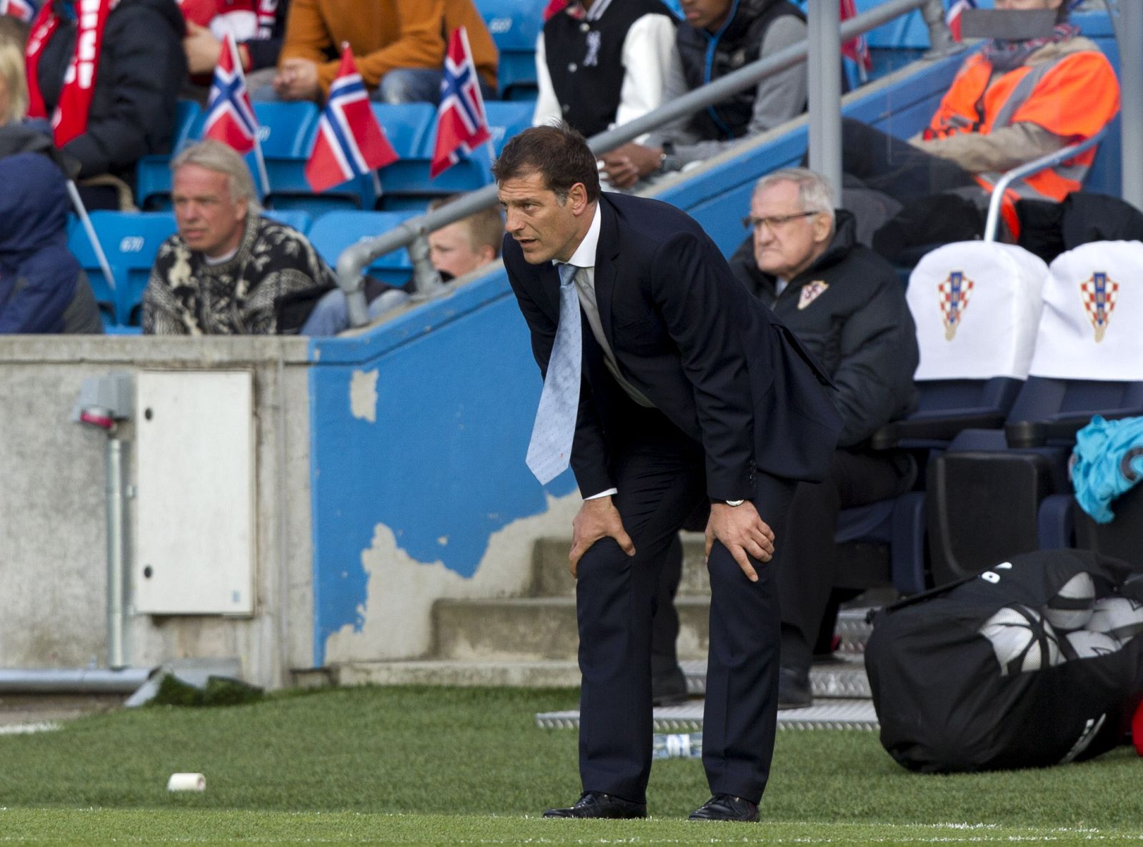 Slaven Bilic, seleccionador de Croacia, durante un partido de su equipo.