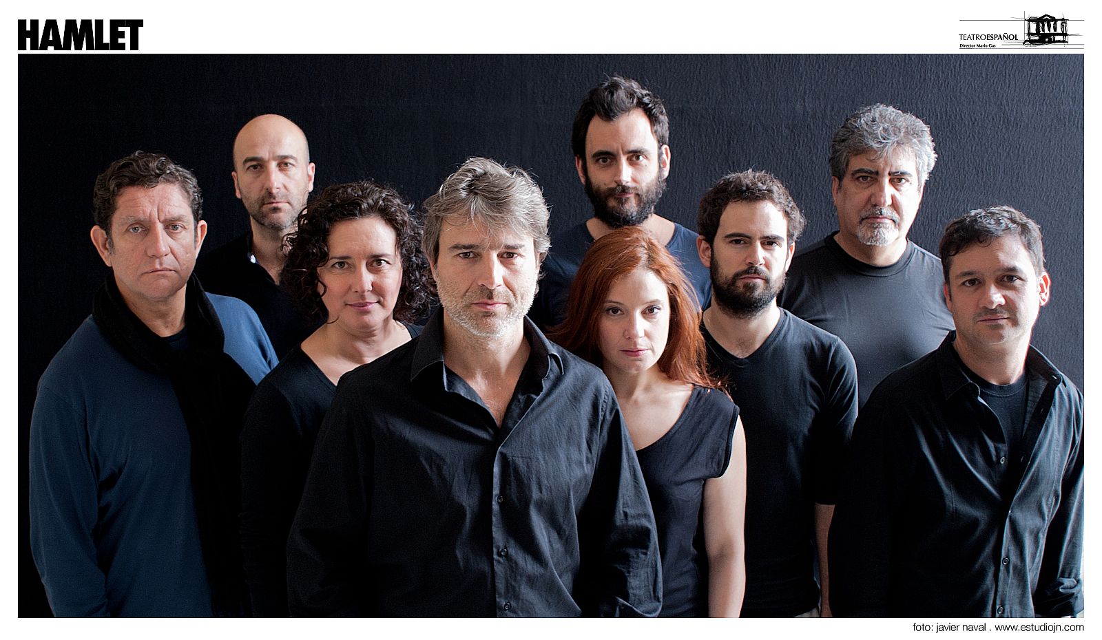 Imagen del elenco completo que dará vida a este Hamlet a partir del 14 de junio