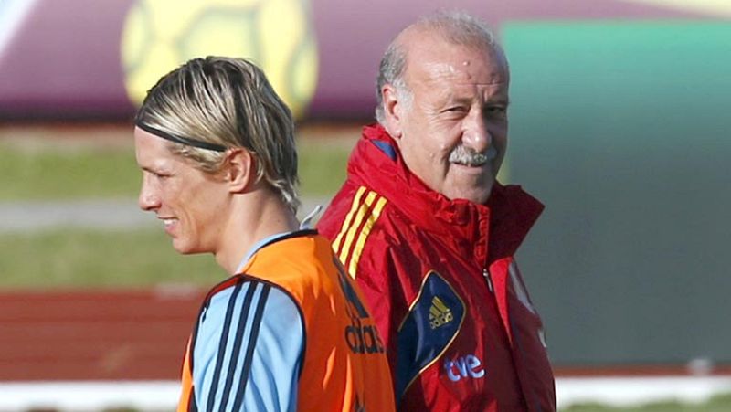 Torres golea en el entrenamiento de la 'Roja'