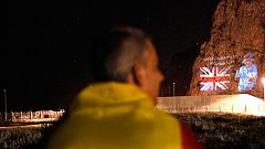 Gibraltar proyecta en el peñón imágenes de Isabel II con motivo de su cumpleaños