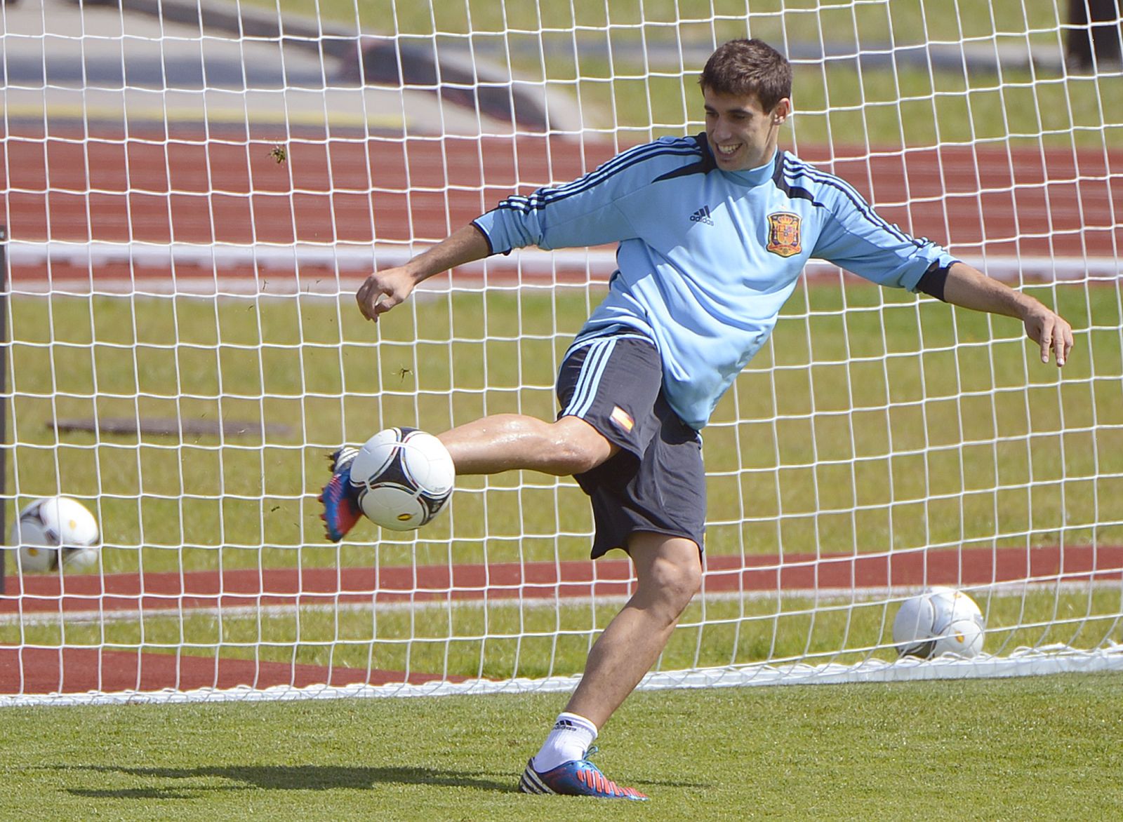 Javi Martínez durante uno de los entrenamientos de la selección española en Gniewino.