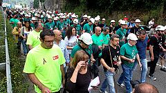 Mineros de Asturias, León y Teruel marchan a pie rumbo a Madrid contra los recortes