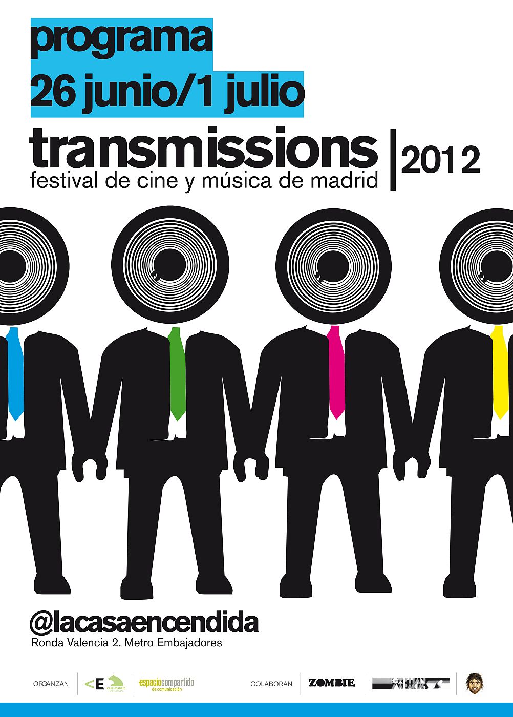 Programa del festival Tranmissions (detalle)