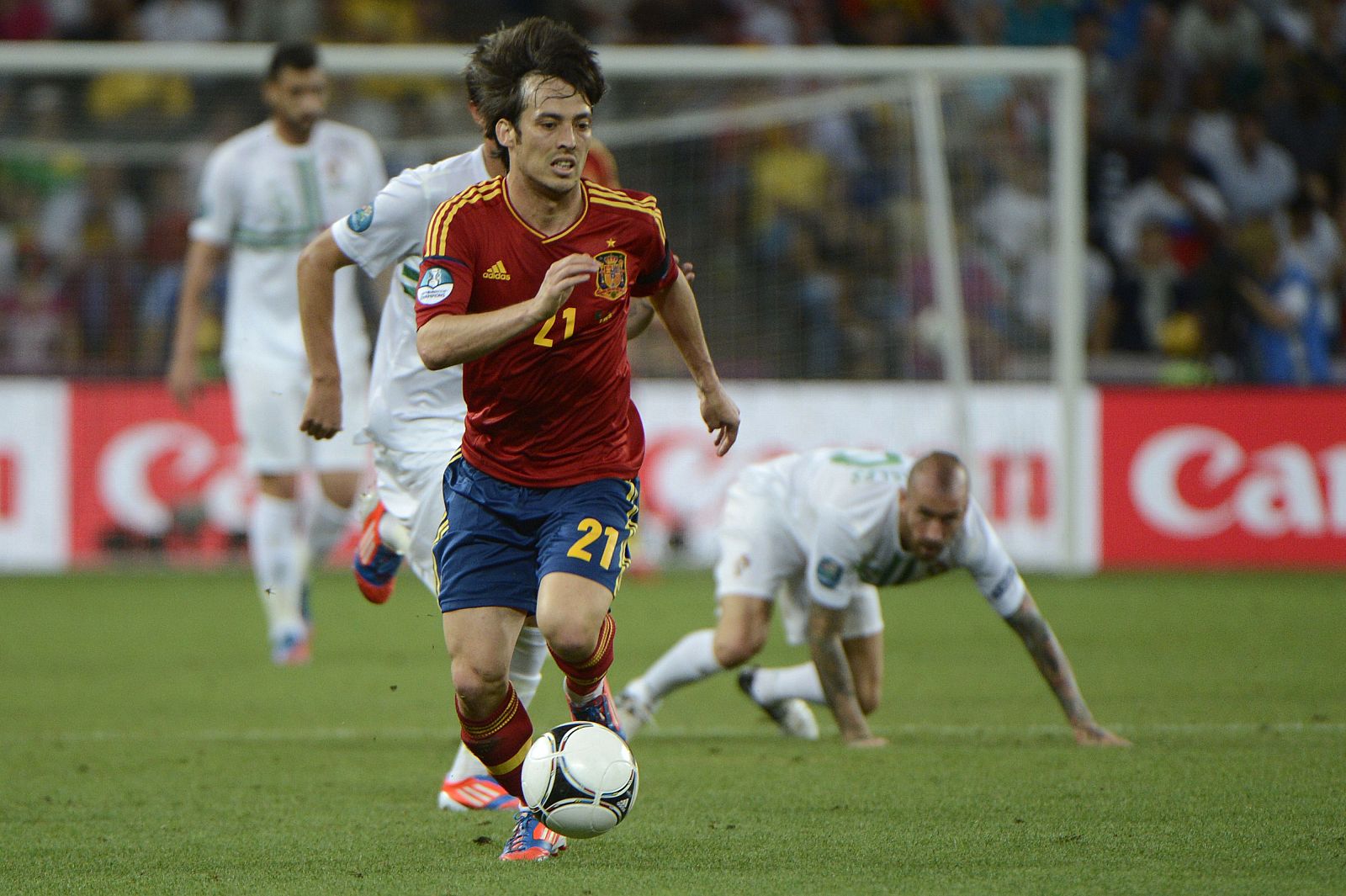 David Silva, en la Eurocopa