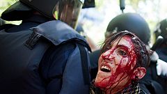 Al menos 76 heridos y ocho detenidos en la carga policial contra la manifestación minera de Madrid