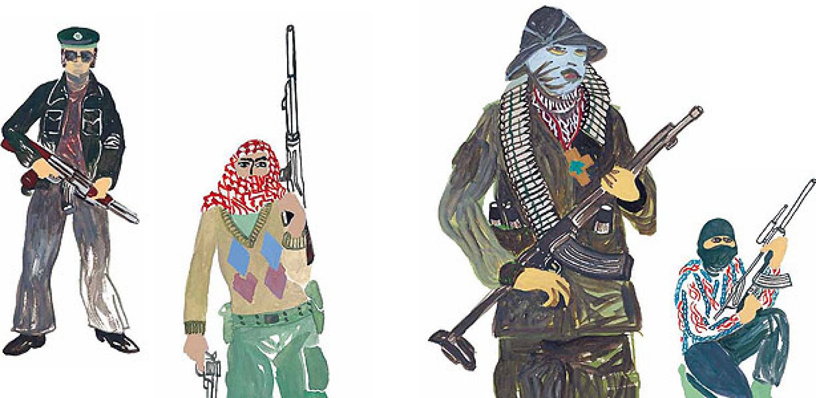 Fragmento de una ilustración de 'Bye Bye Babilonia. Beirut 1975-1979', de Lamia Ziadé