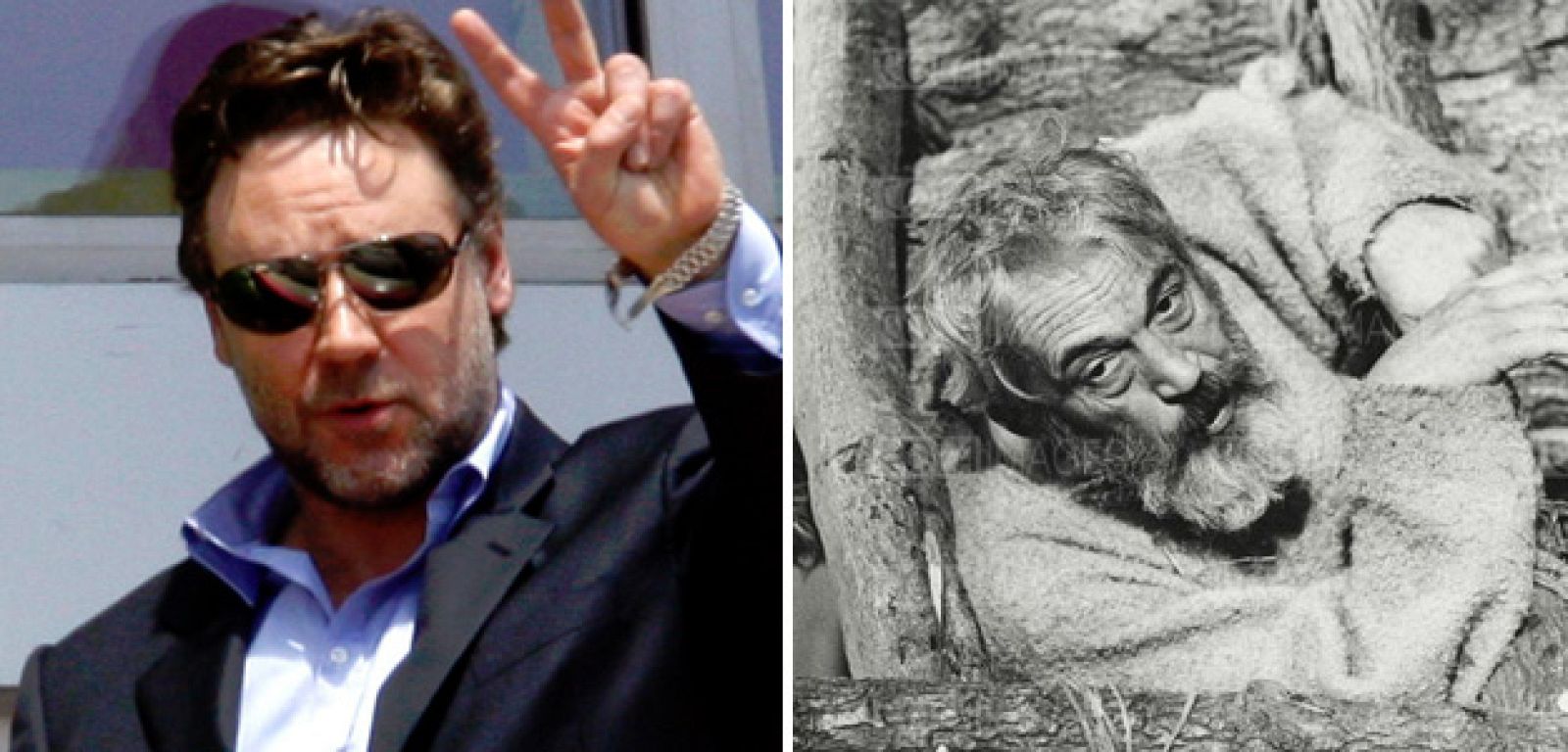 Russell Crowe, el nuevo Noé y John Huston, que interpretó al personaje bíblico en La Biblia