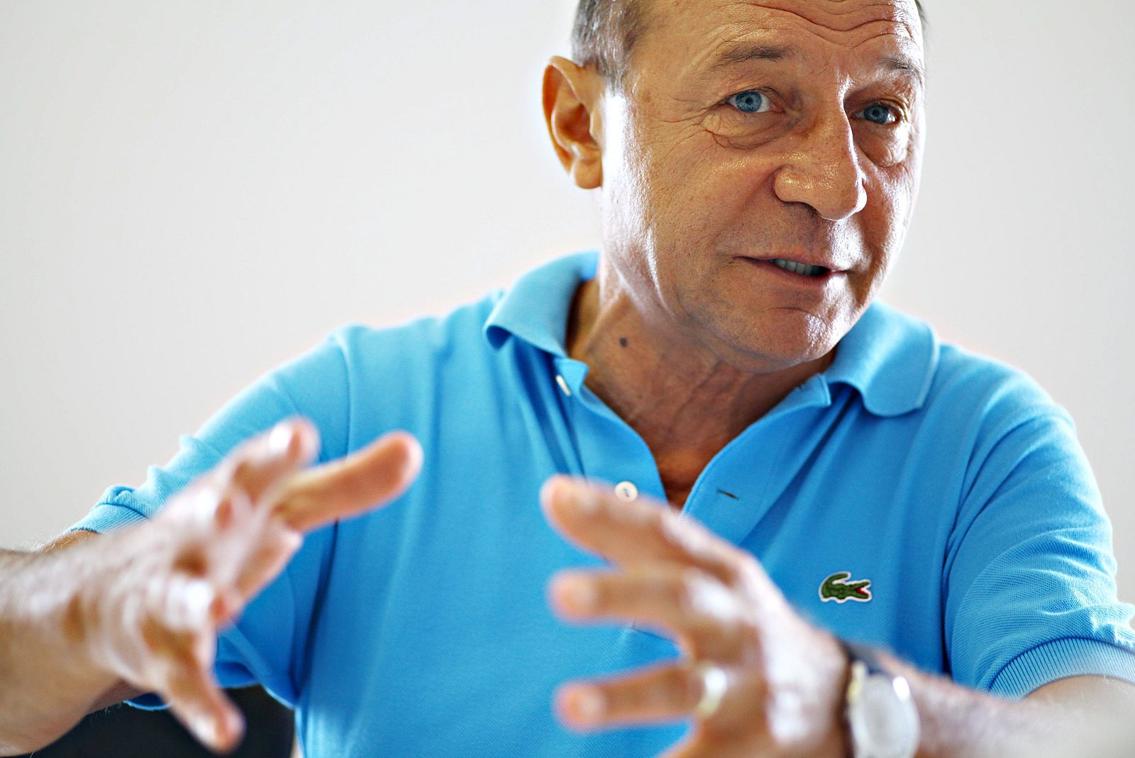 Imágen de archivo del presidente rumano, Traian Basescu, tomada el 22 de julio de 2012