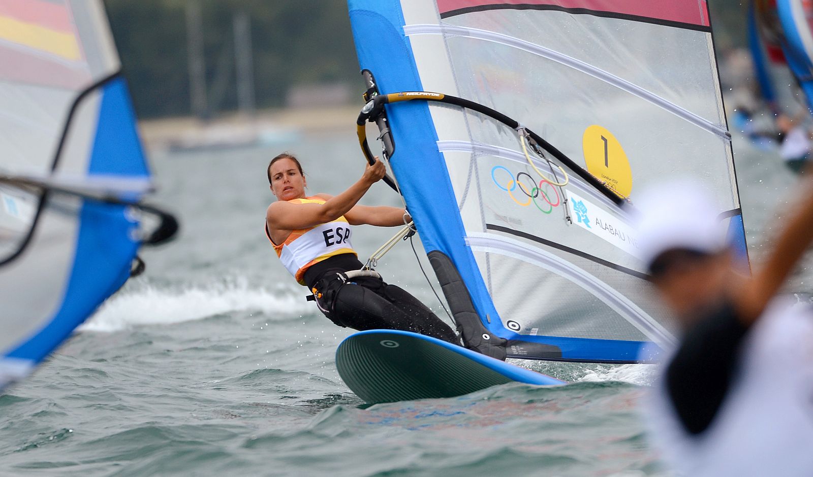 Marina Alabau mantiene el liderato tras la tercera jornada de este jueves en los Juegos de Londres.