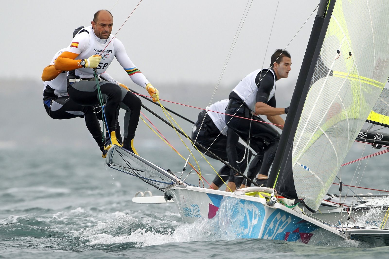 Iker Martinez de Lizarduy y Xabier Fernandez Gaztanaga, durante la competición.