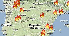 El 65% de los grandes incendios en España de este año afectan a espacios protegidos