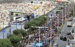 Miles de personas exigen en San Sebastián la liberación de Uribetxebarria