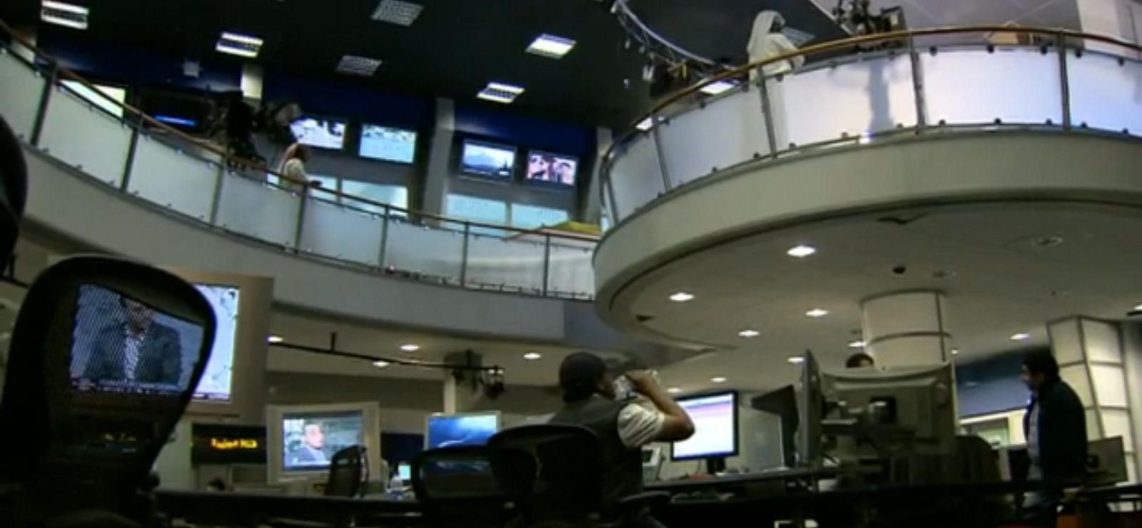 Imágen de la redacción de la cadena Al Jazeera en Doha, Catár