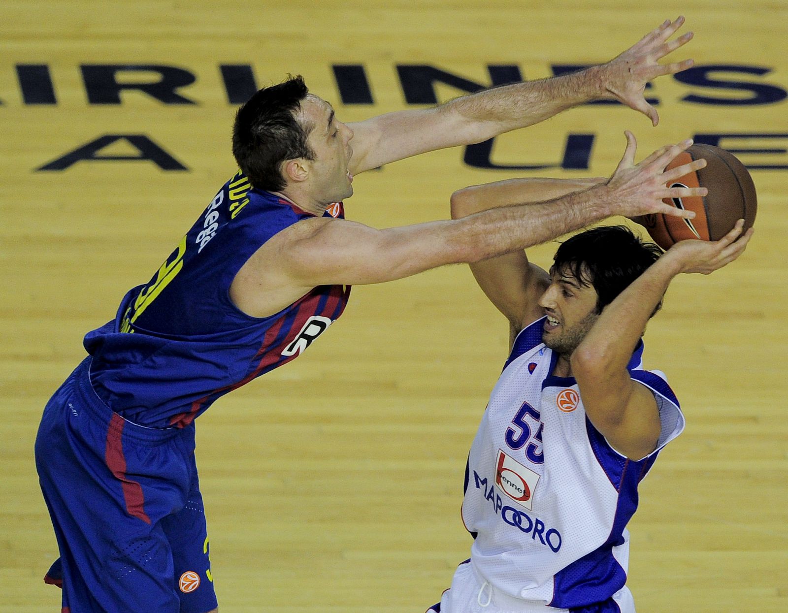 Chuck Eidson, en un partido anterior con el Barcelona Regal