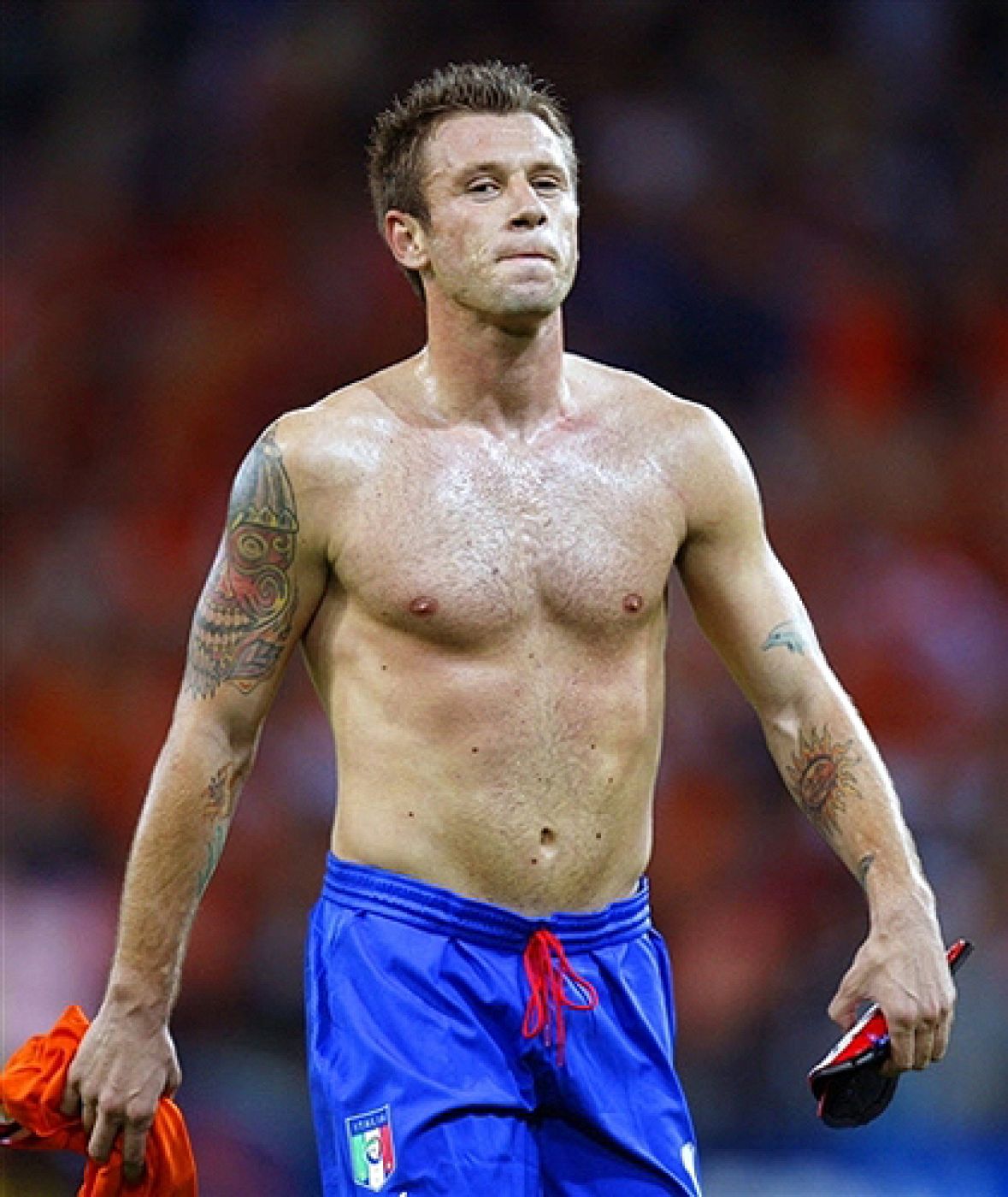 Imagen de archivo del futbolista italiano Antonio Cassano.
