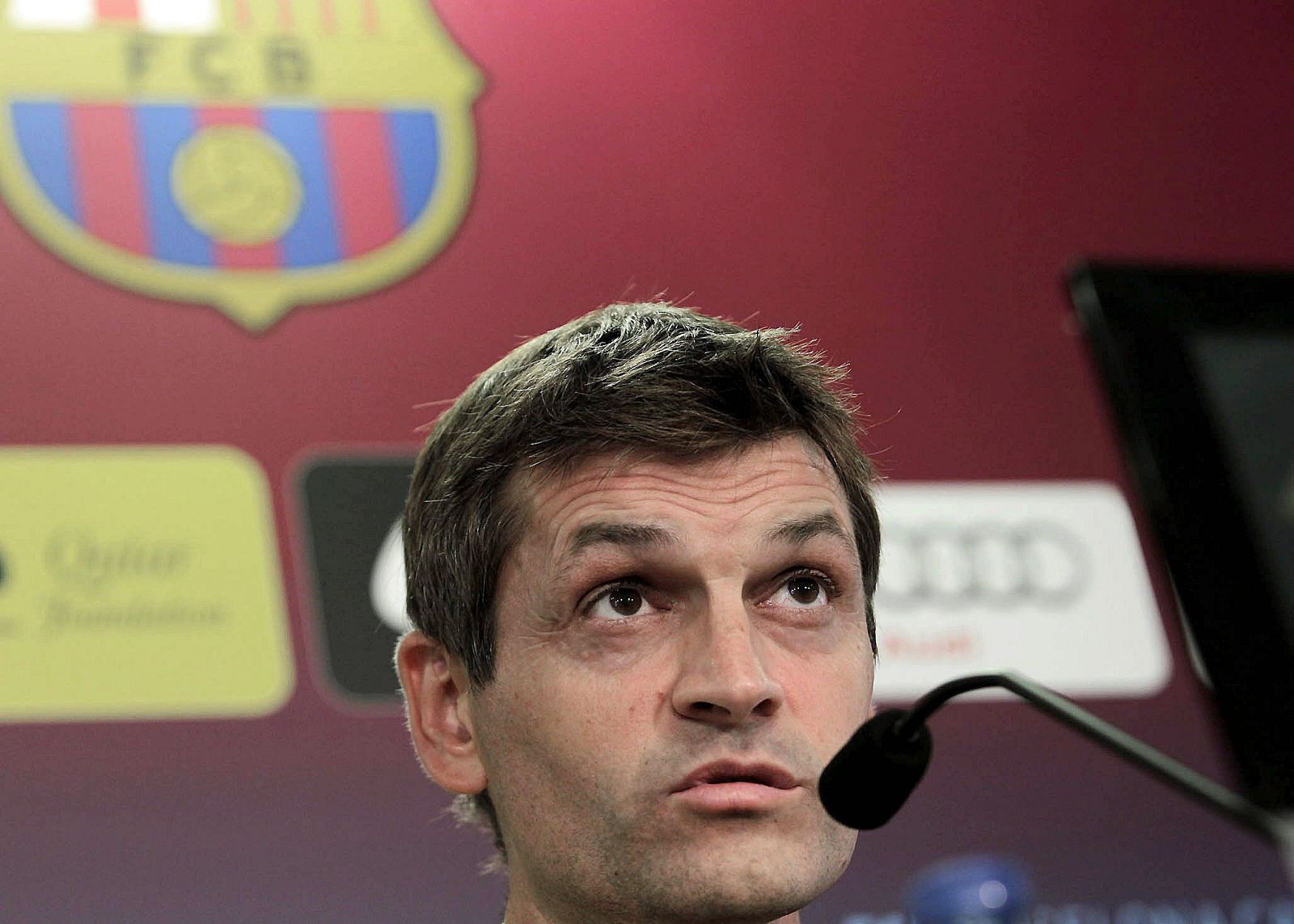 Tito Vilanova, en rueda de prensa