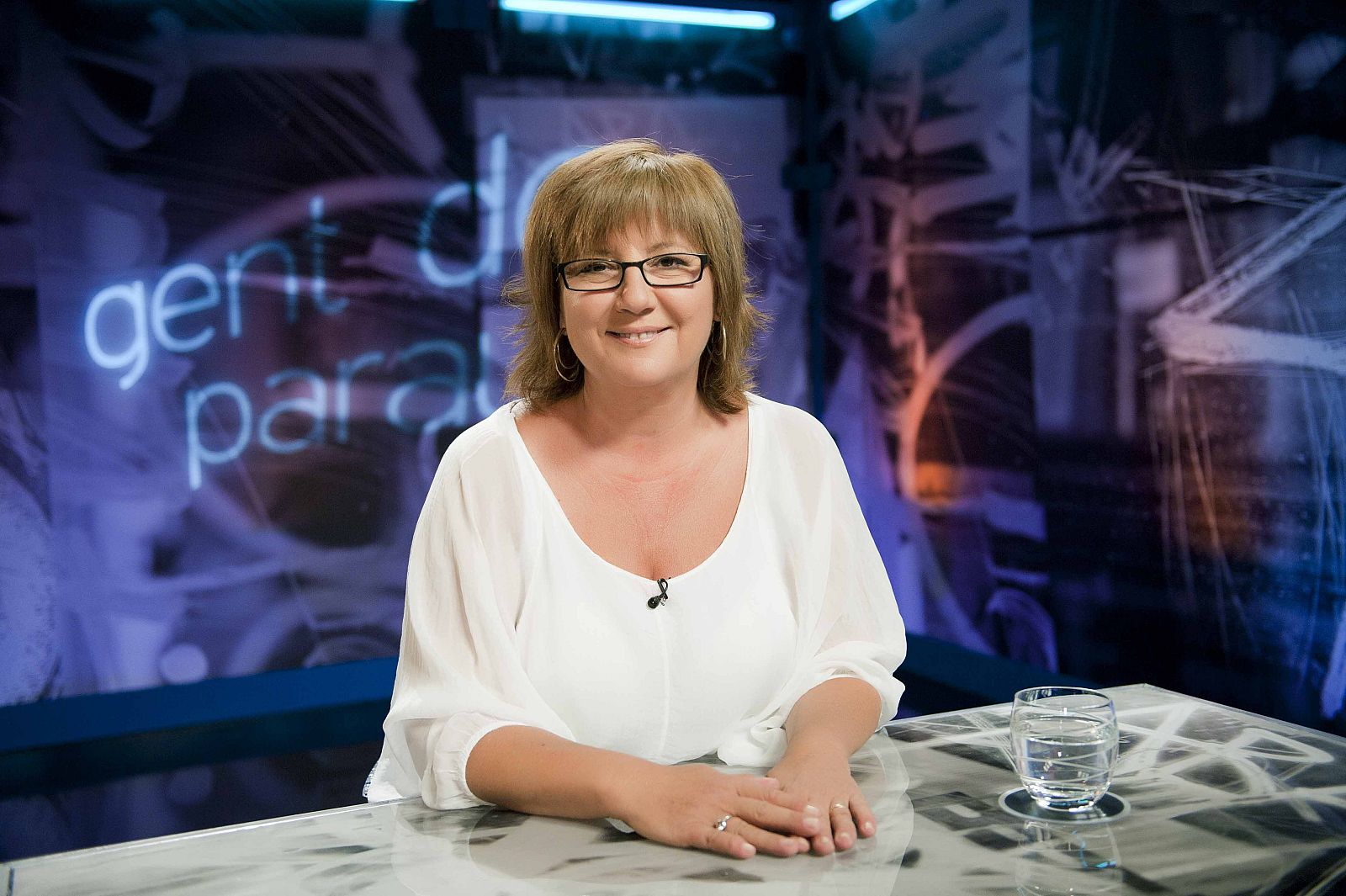 Olga Viza durant l'entrevista