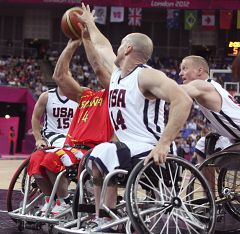 España roza la victoria contra Estados Unidos en baloncesto paralímpico