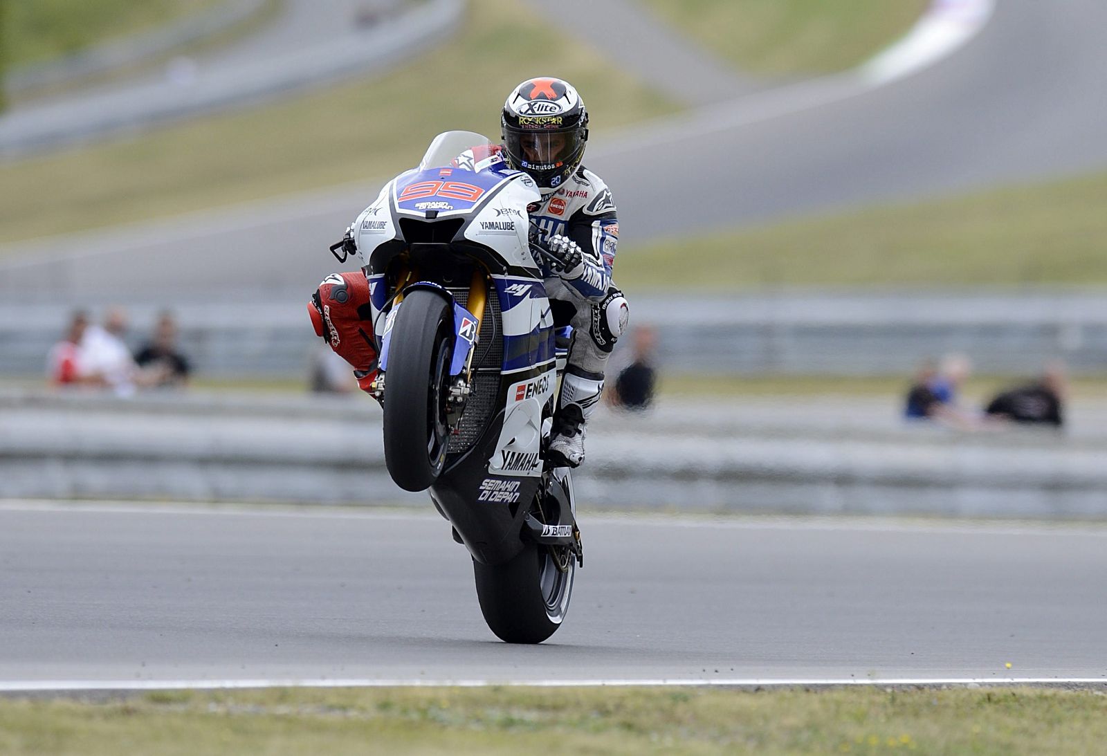 El piloto español de MotoGP Jorge Lorenzo, de Yamaha.