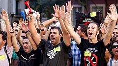 Huelga de los trabajadores de Metro de Barcelona el día de La Mercè contra los recortes salariales