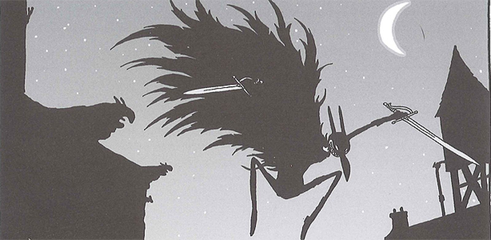 Fragmento de una página de 'Jirón Negro', de Busquet y Mejan