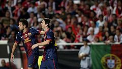 El Barcelona gana al Benfica y pierde a Puyol