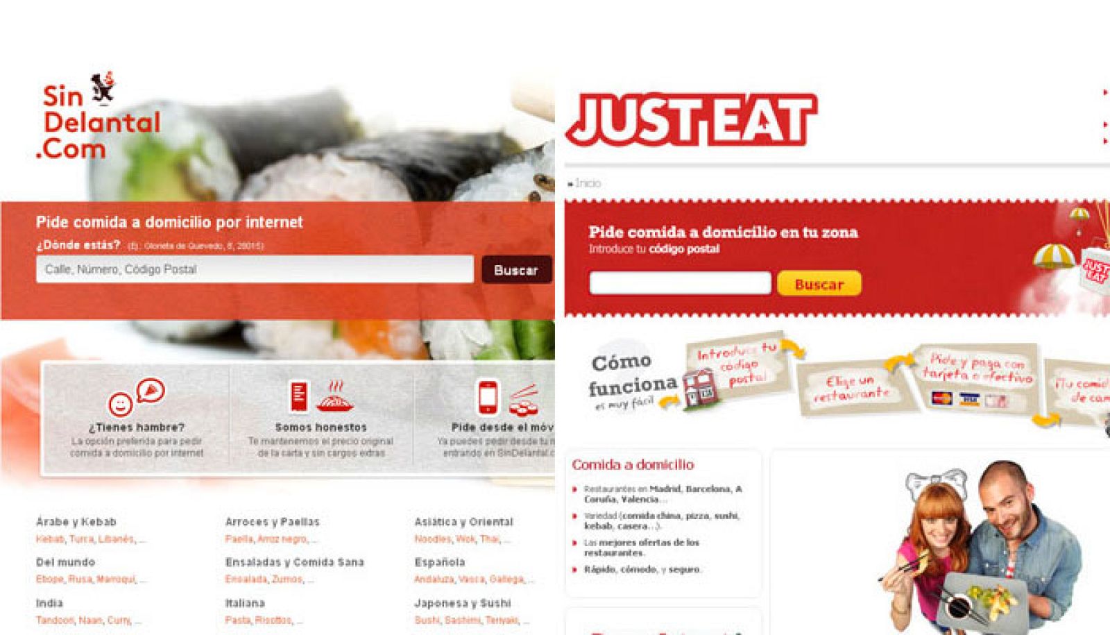 La plataforma de comida a domicilio Just Eat compra SinDelantal