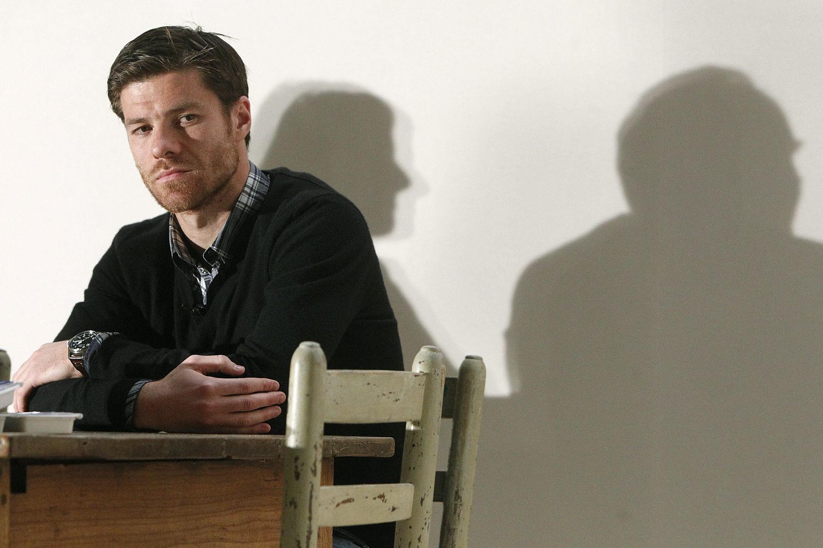 El centrocampista del Real Madrid Xabi Alonso durante un acto publicitario.