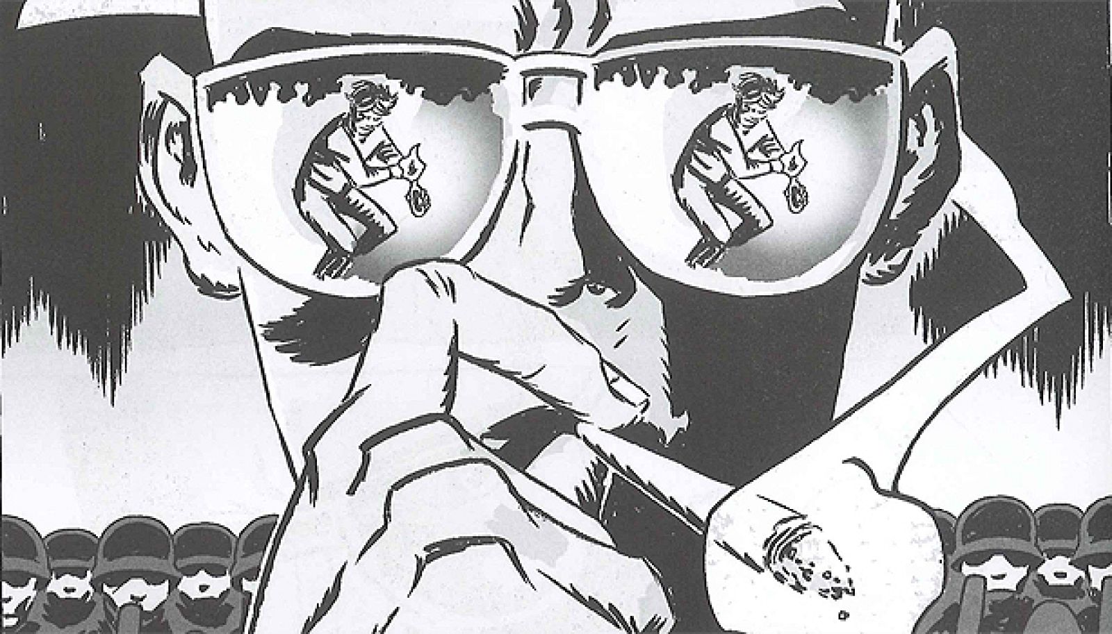 Fragmento de una viñeta de 'Gonzo. La historia gráfica de Hunter S. Thompson'