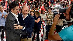 Rubalcaba le pide a Rajoy que trate a Merkel con "igual dureza" que a parados y pensionistas