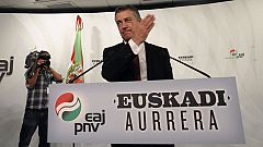 Urkullu ofrece "amplios acuerdos" a todos los partidos políticos tras su victoria electoral