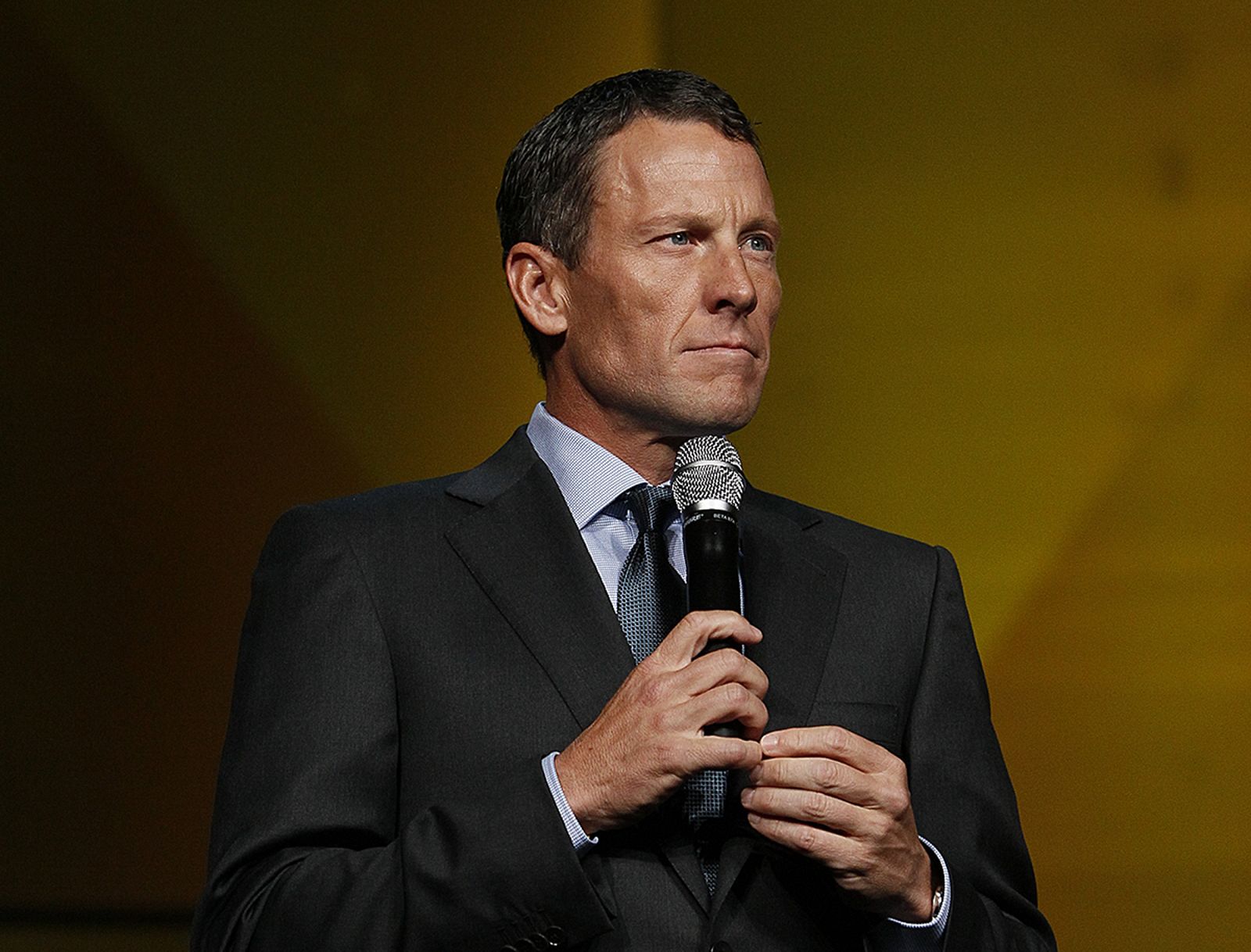 Lance Armstrong makes an appearance at the LIVESTRONG's 15th anniversary gala in Austin